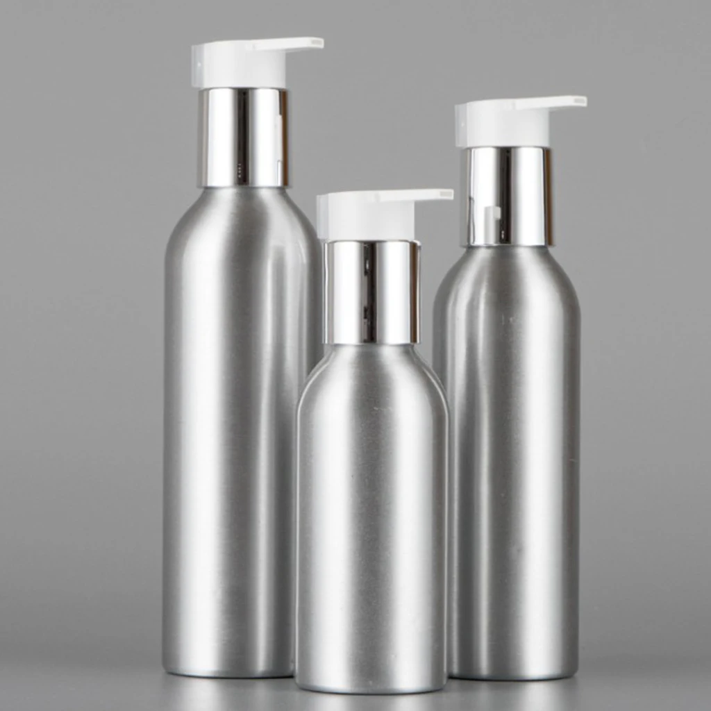 2 шт. Заправляемый алюминиевый флакон для шампуня гель душа эмульсионные