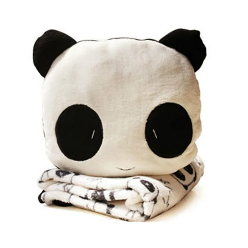 DUNXDECO одеяло животное панда кукла мягкое Коралловое Флисовое подушка