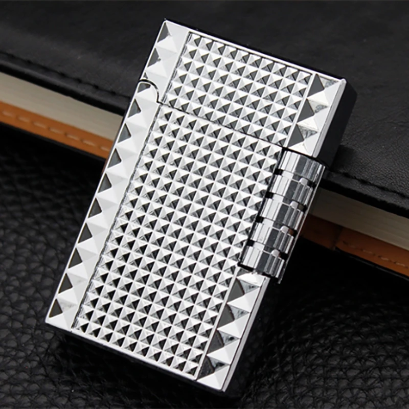 Высококлассная металлическая газовая зажигалка с бутановым пламенем гаджеты