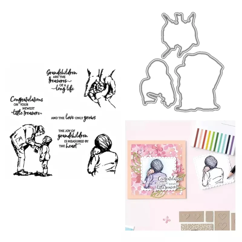 

TREASURE Metal Cutting Dies And Stamps Scrapbooking Stencil for Album Paper DIY Gift Card Decora Embossing New Dies For 2021