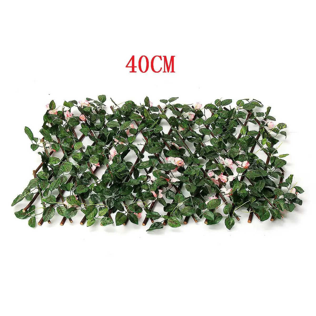pink 40cm length Расширение сада для ограждений искусственный зеленый лист ветвь цветка Bucolic Мула сетки деревянные дома ресторанов стены украшения - Цвет: pink 40cm length