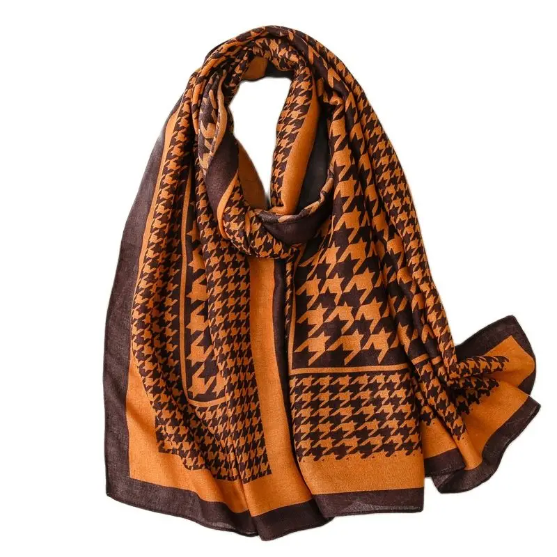 

Ladies Scarves Fashion Christmas gifts Viscose Shawl Scarf Autumn Winter Muffler Headband Foulard Houndstooth Wrap Hijab