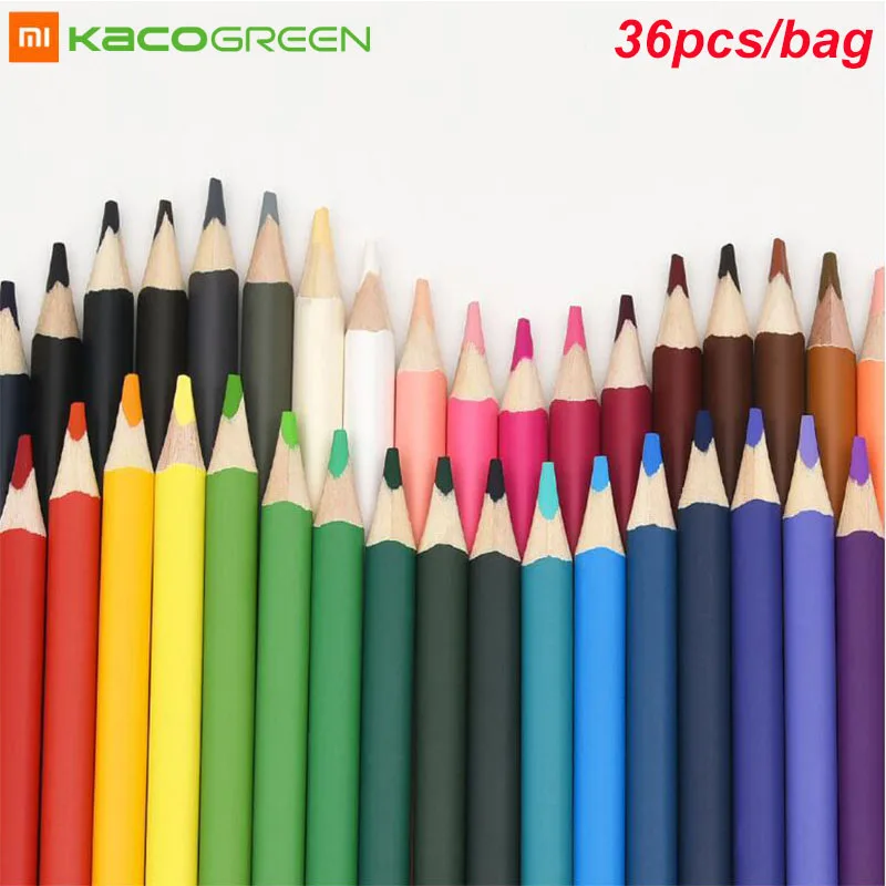 36 шт Xiaomi Mijia KACOGREEN ARTIST цветные карандаши 36 красочные дерзкий сердечник Рисование карандаш гладкий набор 4,0 мм для художника студента