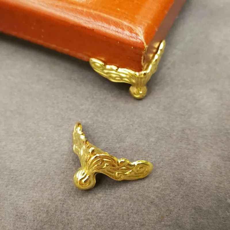 Деревянный ящик Декоративные ножки Угловой протектор золотые ювелирные изделия