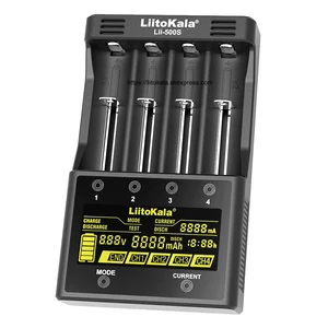 liitokala lii 500 lii 500s lii s6 lcd 18650 battery 3 7v 18350 18500 21700 25500 26650 aa aaa nimh lithium battery charger free global shipping