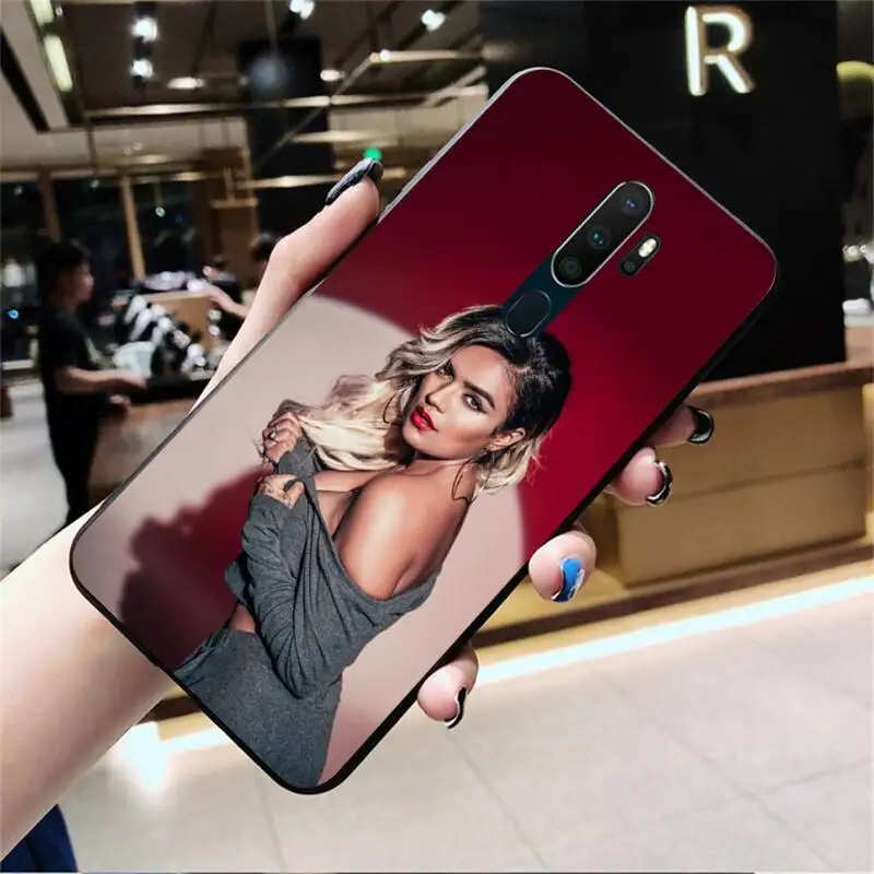 

HPCHCJHM Karol G Soft Phone Cover For Oppo A5 A9 2020 Reno2 z Renoace 3pro Realme5Pro