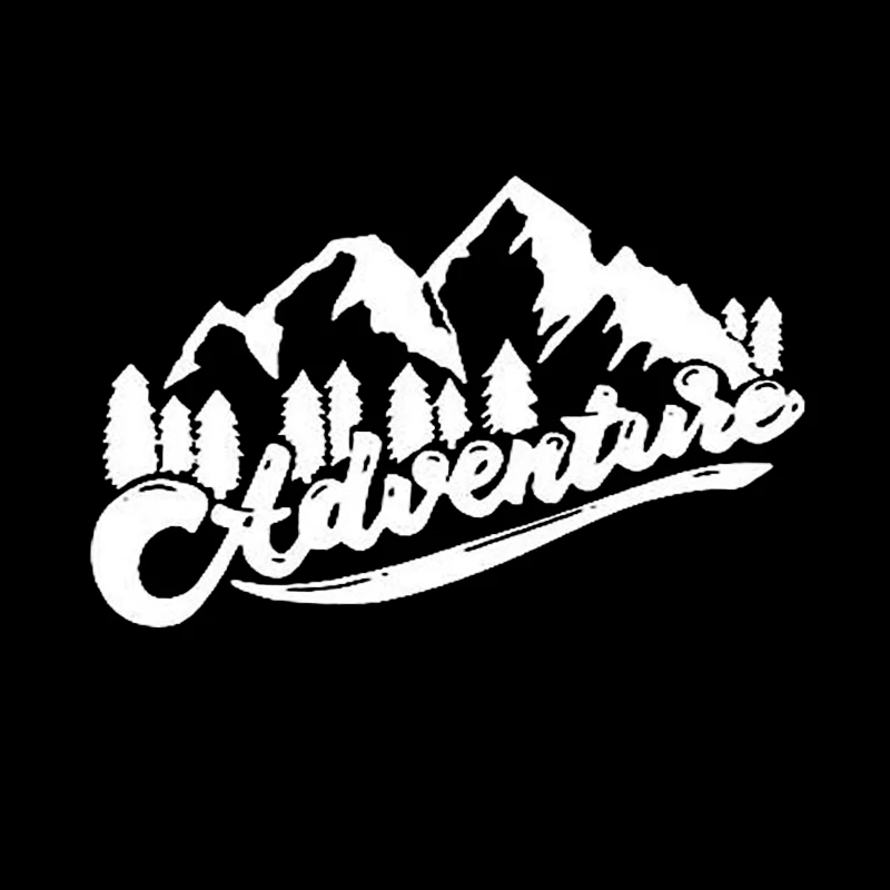 Черный/Серебряный забавные горный автомобильные виниловые наклейки для окна