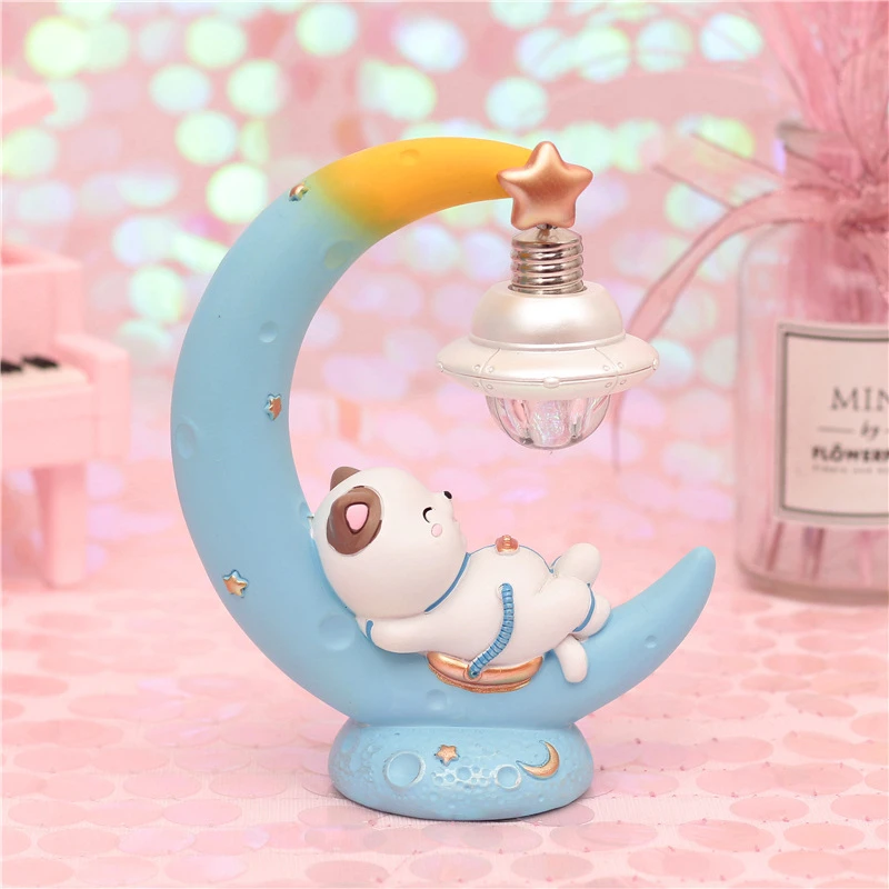 Смола с изображением из мультфильма Lucky Cat ночник девочка Спальня прикроватный