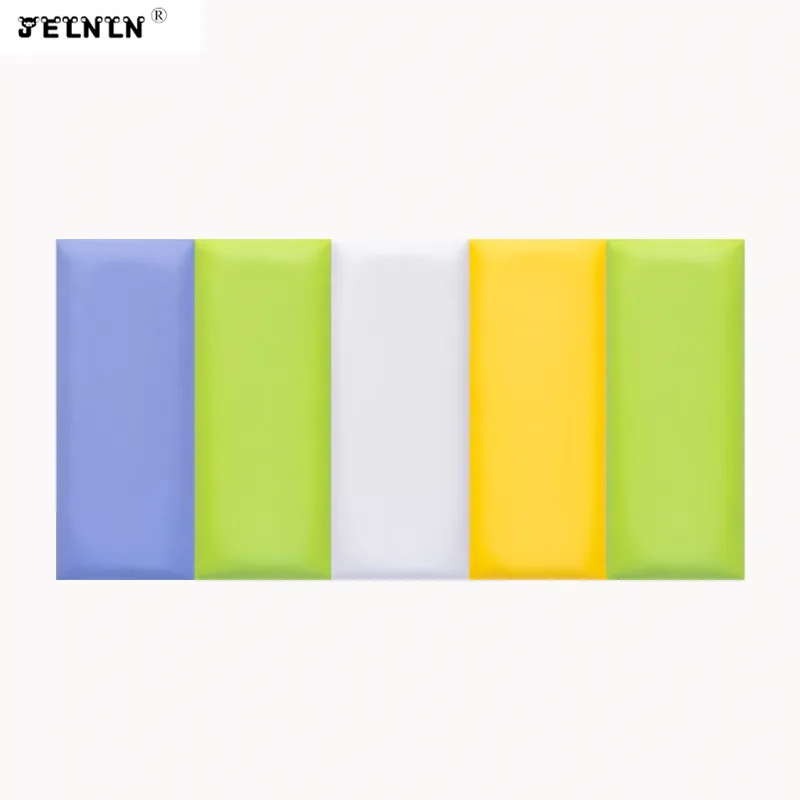 

Large mosaic children's room anti-collision soft wall stickers bedroom bedside decoration simple modern tatami 3D wall stickers