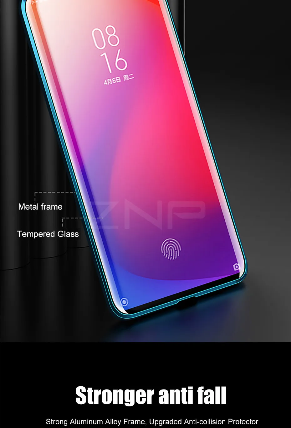 ZNP Магнитный адсорбционный металлический чехол для телефона для Xiaomi 8 9 SE 9T Pro двухсторонний стеклянный Магнитный чехол для Redmi Note 7 K20 Pro чехол s