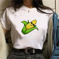 2021 new short sleeve t shirt corn theme harajuku ulzzang t shirt femal o neck summer tops clothing 90s girls woman graphic tee