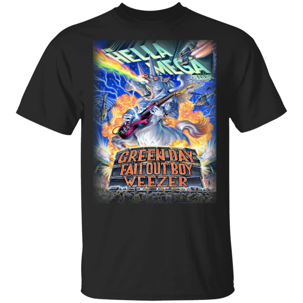 Hella Mega Tour/лето 2020 зеленый день Осенний мальчик футболка с надписью Weezer модная