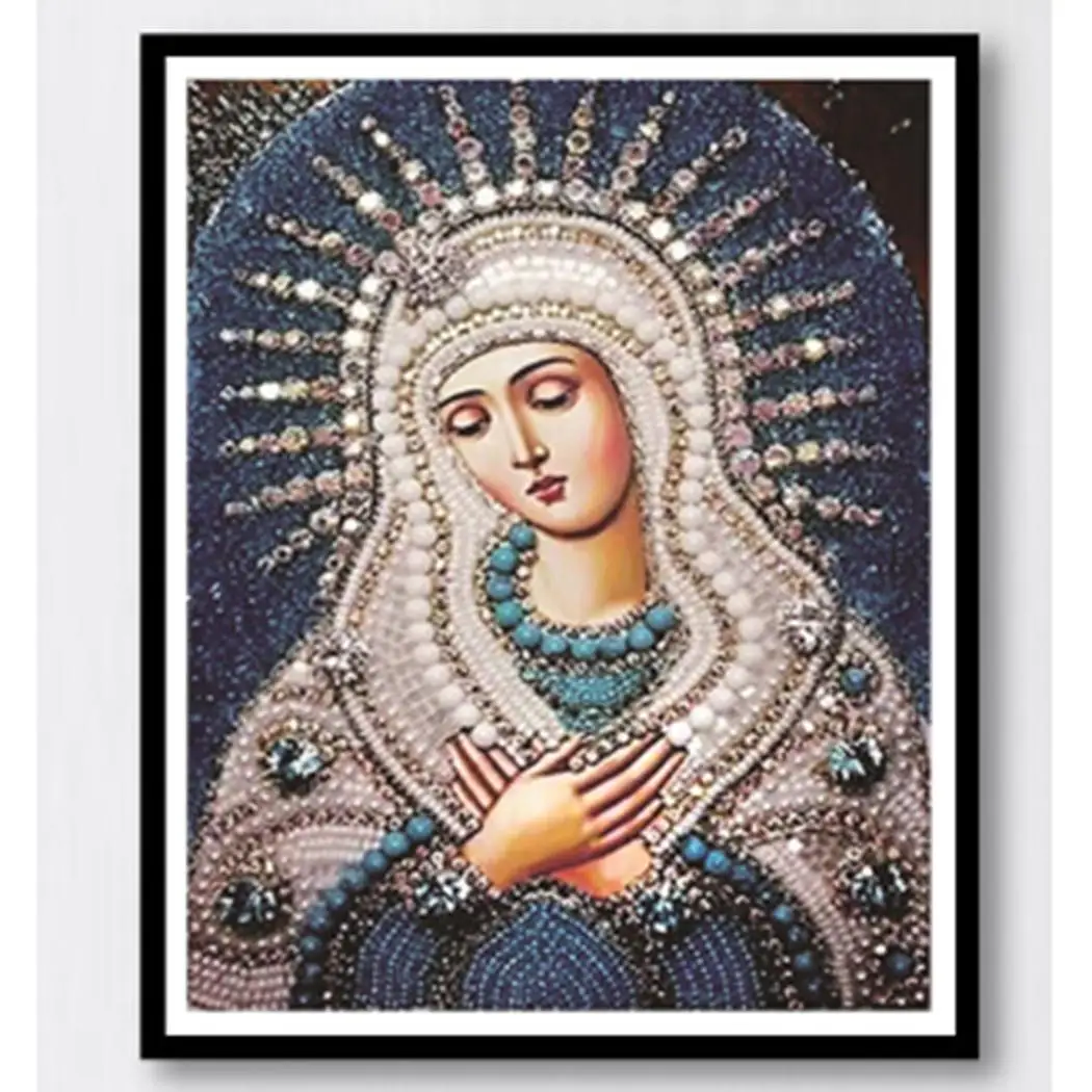 5D DIY Стразы со сквозным отверстием Алмазная Безрамная картина домашний декор для