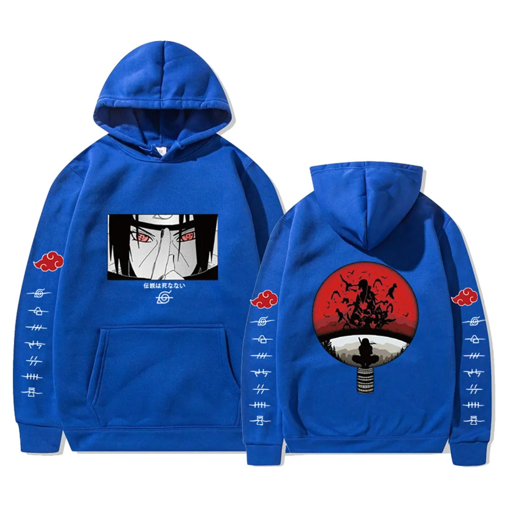 Толстовка Itachi с аниме-принтом удзумаки Акацуки Сакура Какаси Саске Хината