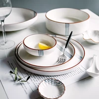nordic modern simple plate set creativeceramic dishes and plates sets tableware home pratos de jantar conjunto dinner set dj60ps