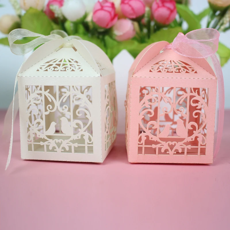 Упаковка для подарочных коробок 30 100 шт. с изображением птицы сердца конфет