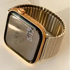 Ремешок эластичный для Iwatch 384042 мм, женский браслет из нержавеющей стали для Apple Watch 44 мм 41 мм 45 мм, для Apple Watch Series 7 6 5 4 3 Se