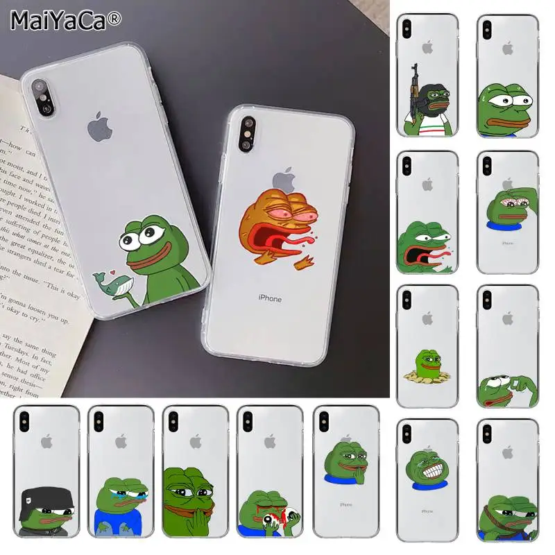 MaiYaCa Sad Frog pepe meme ТПУ мягкий чехол для телефона Fundas чехол для iPhone 11 pro XS MAX 8 7 6 6S Plus X 5 5S SE XR