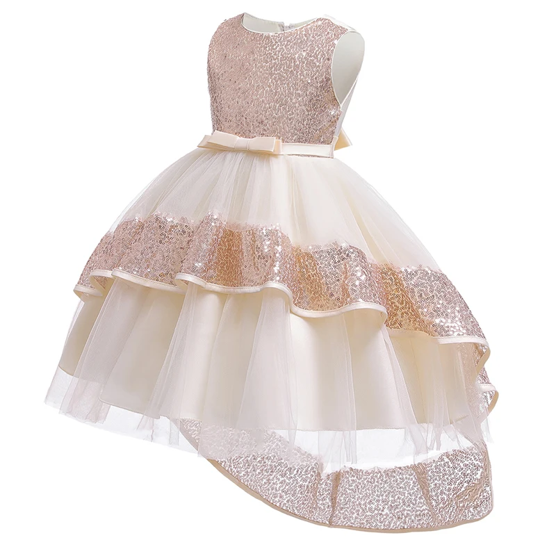2022 Summer Girls Princess Dress Elegant Costume Kids Dresses For Children Clothing Party And Wedding 3-10 Years | Детская одежда и