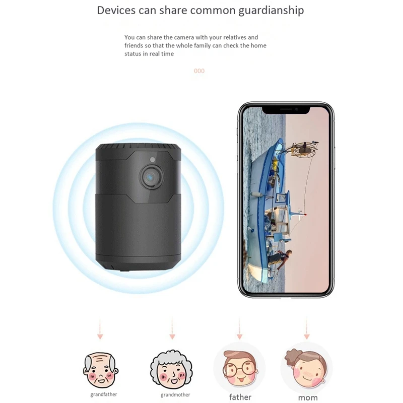 

Security Camera Outdoor Wireless, Rechargeable WiFi 1080P Camera 1200MAh, PIR Motion Detector, 2 Way Audio, Night Vision