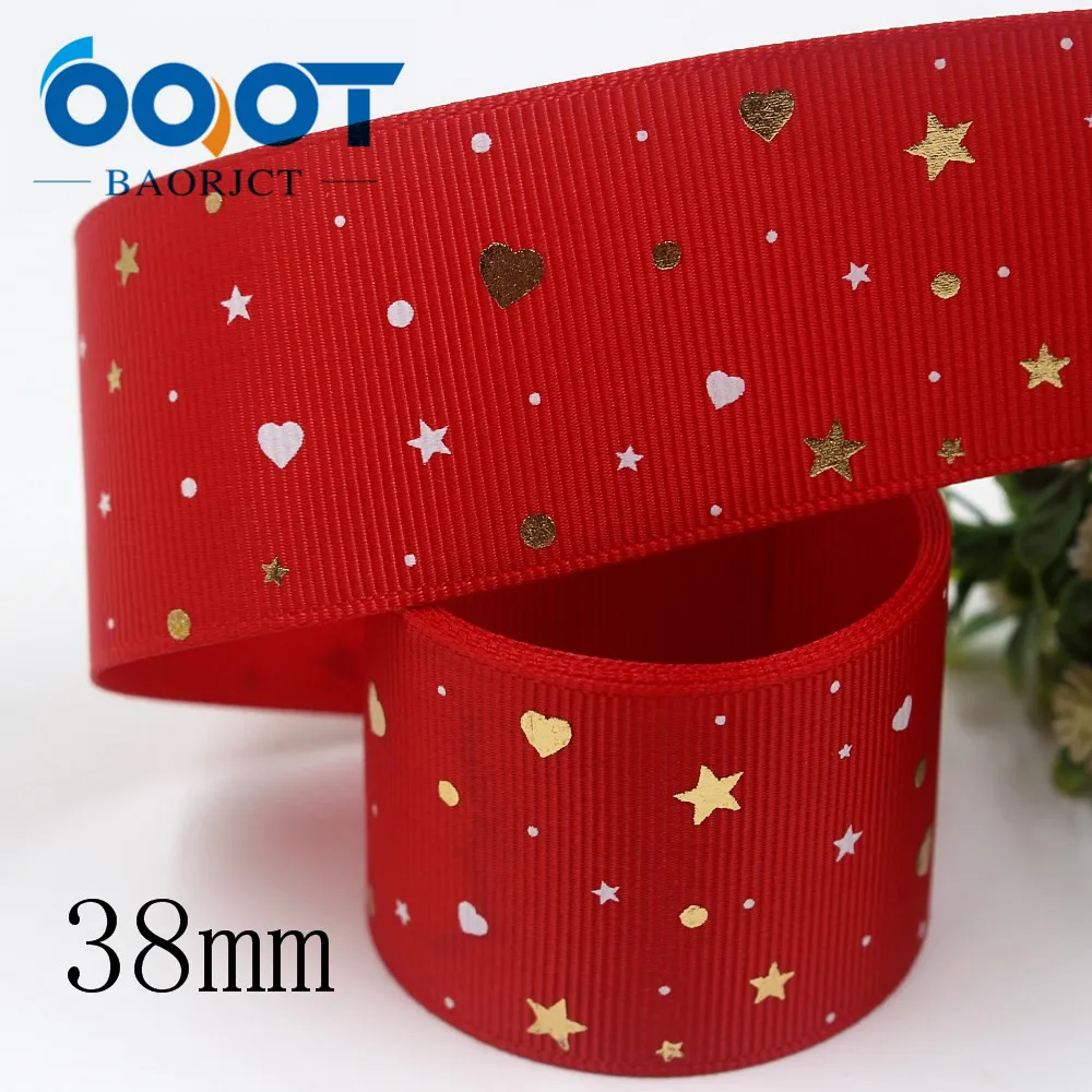 OOOT BAORJCT I-19916-2172 38 мм 5 ярдов новые флуоресцентные цветные печатные корсажные ленты