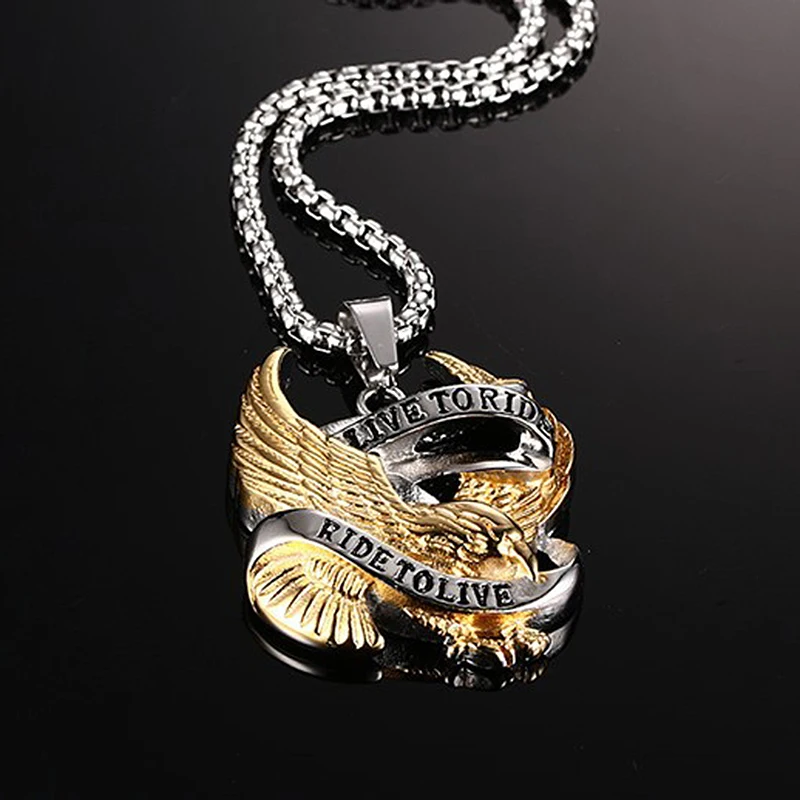 Мужской кулон в виде орла ожерелье из нержавеющей стали ювелирное изделие