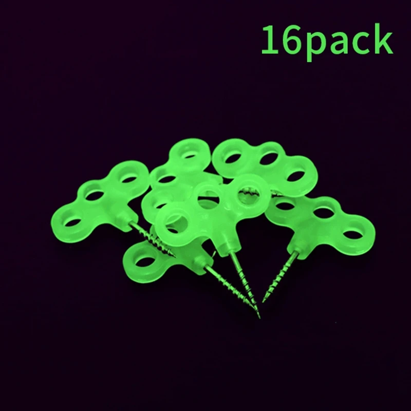 16 шт. прищепка для палатки ночного видения винтовой крючок с шипами веревочная