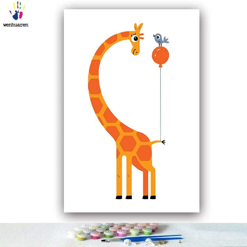 DIY картинки для раскраски по номерам с цветами скандинавский ветер маленькие