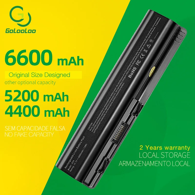 Bateria de Laptop 6600 Mah para hp Pavilion Dv4 Dv5 Dv6 Dv6t G50 G61 Compaq Cq40 Cq41 Cq45 Cq50 Cq60 Cq61 Cq70 Cq71 Hdx16 Baterias p/ laptop
