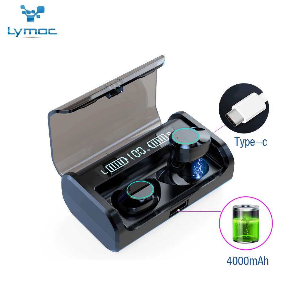 LYMOC G06 Bluetooth наушники-вкладыши TWS с Беспроводной микрофоном спортивные