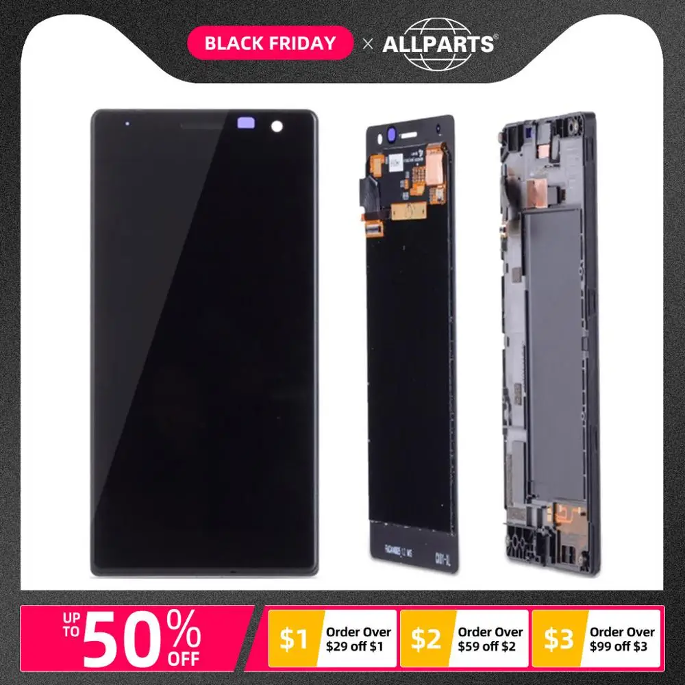 Дисплей для NOKIA Lumia 735 LCD в сборе с тачскрином на рамке Оригинал черный|Экраны