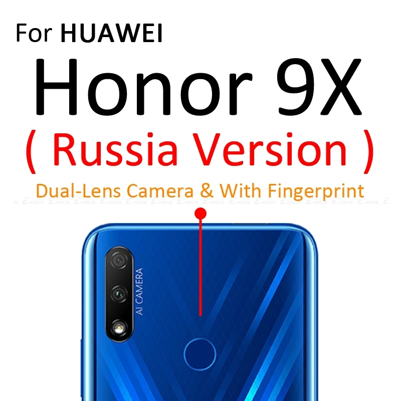 Мягкая задняя крышка протектор экрана для HuaWei Honor 9X10 8X Max 9 8 Lite 7S Pro 7X углеродное волокно наклейка защитная пленка не стекло - Цвет: For Honor 9X Russia