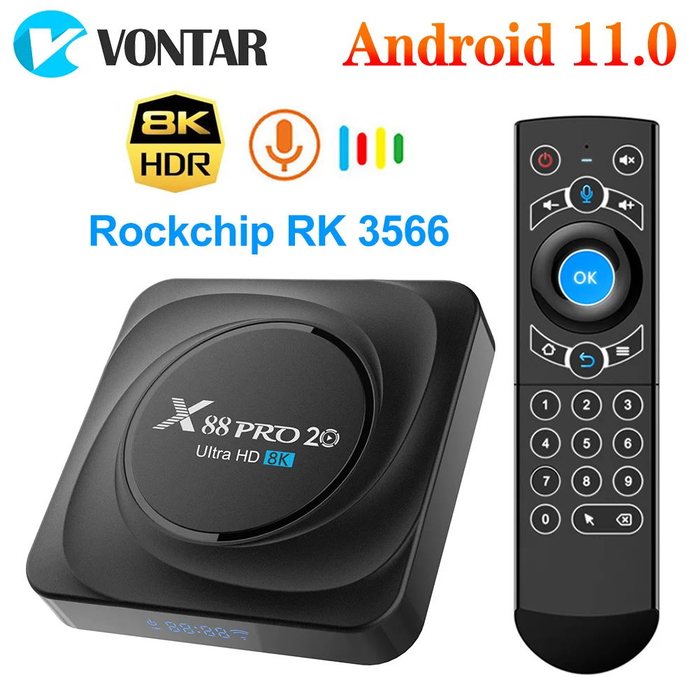 ТВ приставка на Android 11 медиаплеер 2021 дюйма 8 ГБ ОЗУ 128 Гб ПЗУ 4 64 32 Rockchip RK3566 поддержка