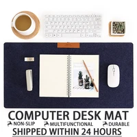 desk organizer computer desk mat non slip wool felt laptop cushion desk mat modern table keyboard mouse pad office accessories
