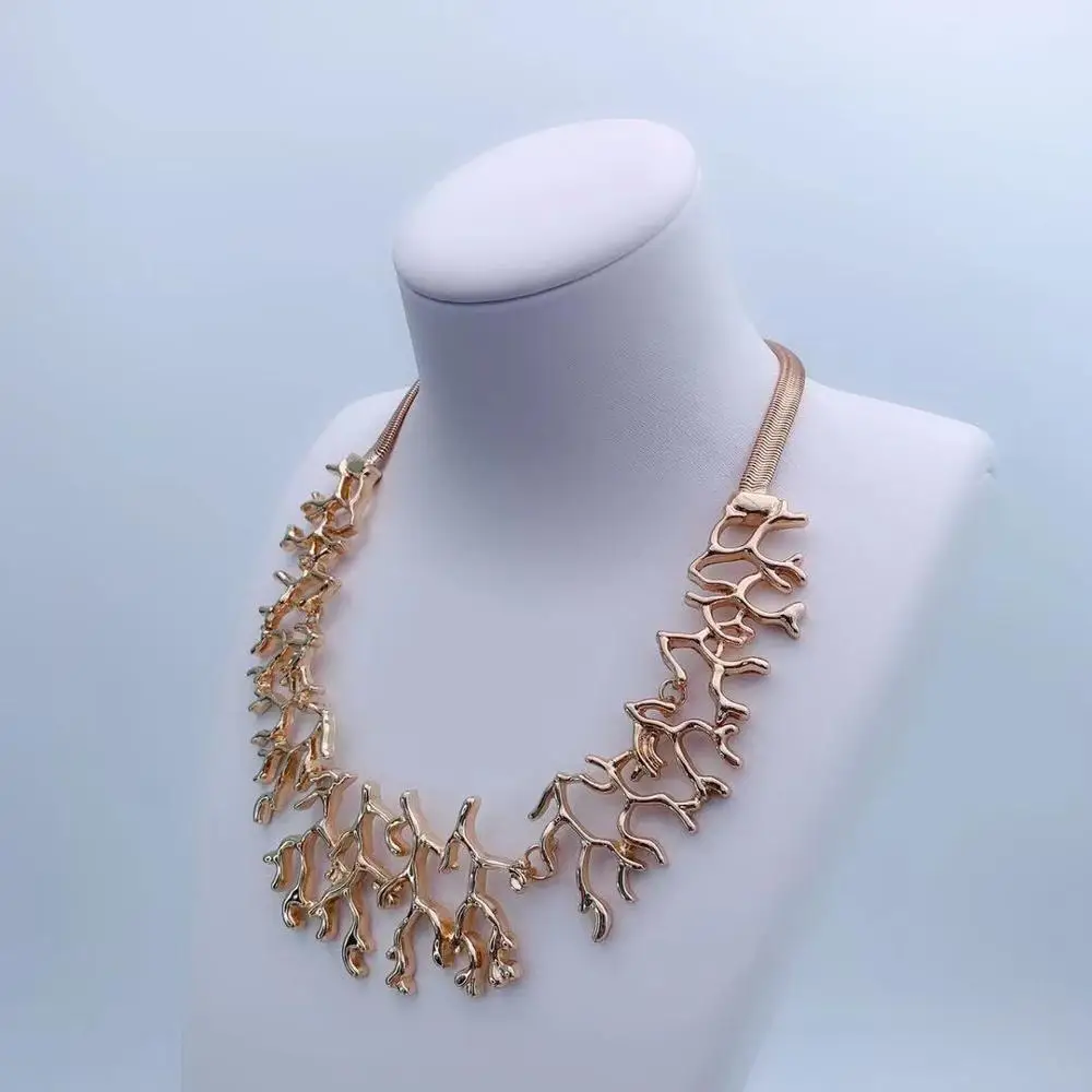 Золотые ожерелья модные ювелирные изделия свадебные вечерние подарки женские