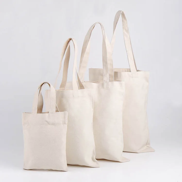 New White Canvas Shopping Bags Eco Reusable Foldable Shoulder Bag Large Handbag Fabric Cotton Tote for Women | Багаж и сумки