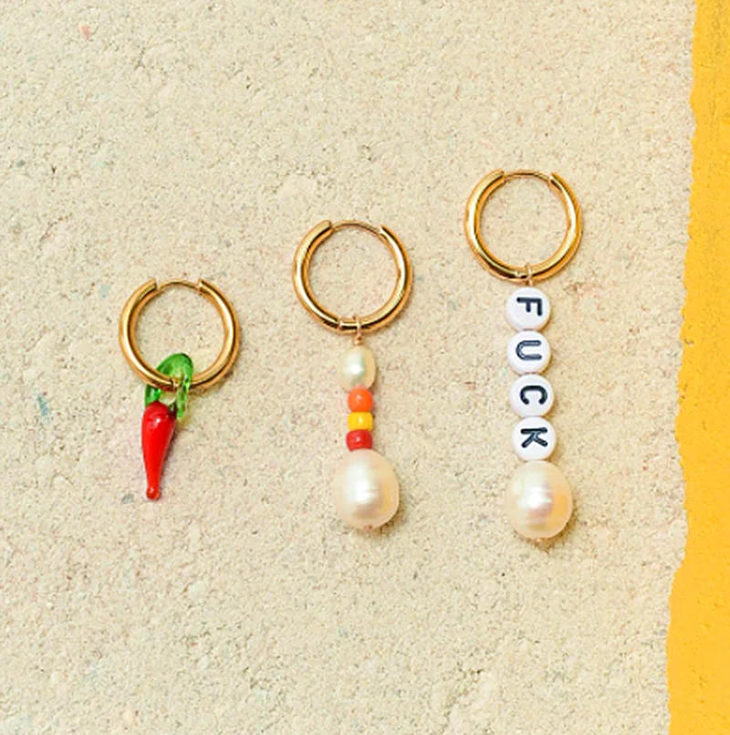 Ожерелье Бохо с пресноводным жемчугом красный кулон в виде перчика Чили ожерелье