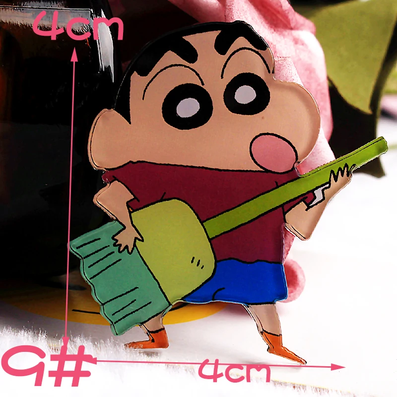 1 шт. Crayon Shin-chan мультфильм демон значки на одежду акриловые значки Kawaii значки на рюкзак булавка брошь значок Y13 - Color: Y13-9