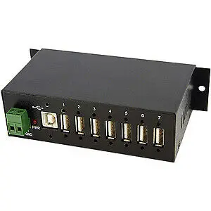 

Startech монтируемый прочный промышленный 7 порт Женский Usb 2 типа 7 X