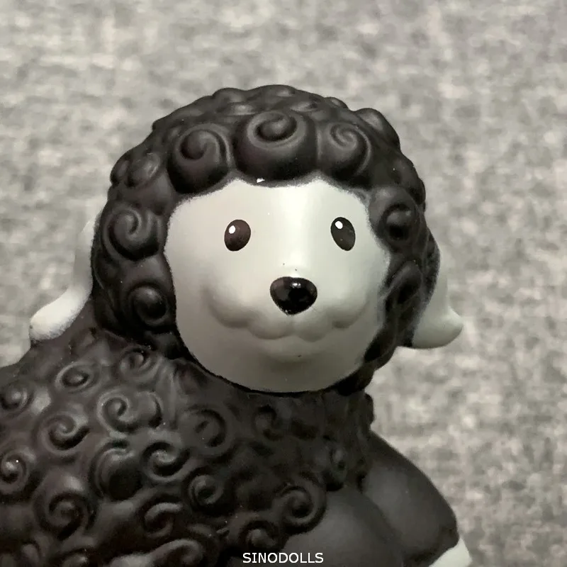 Рыбацкая маленькая мини-кукла с черными овцами для овцы игрушки рисунками