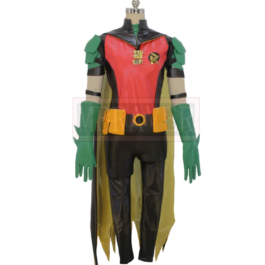 Disfraz de superhéroe para Halloween, traje de Cosplay de Tim Drake, Red Robin, Damian, Dong Cos, hecho a medida, de cualquier tamaño
