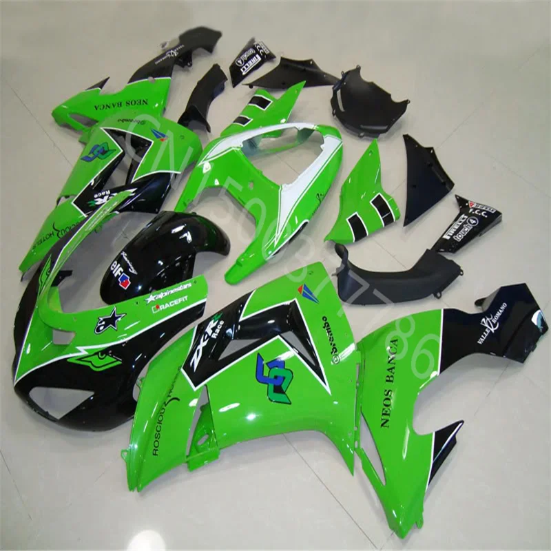 

ABS Injection green black white Fairings Kit For Kawasaki Ninja ZX10R 2006 2007 ZX 10R 06-07 motorcycle bodywork Fairing