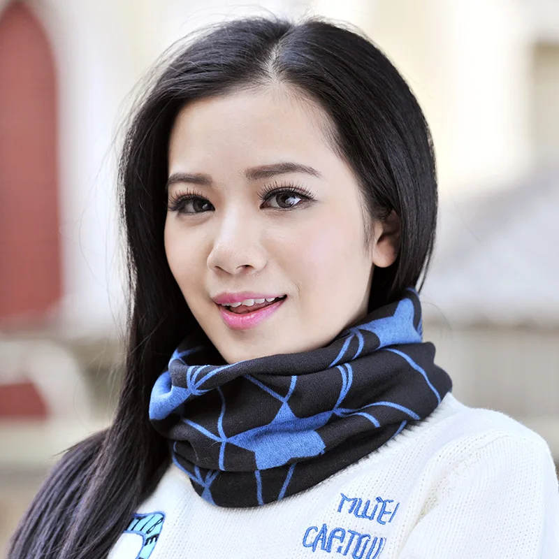 Модная хлопковая шапка с принтом в виде звезд и хвоста шарф двойного назначения