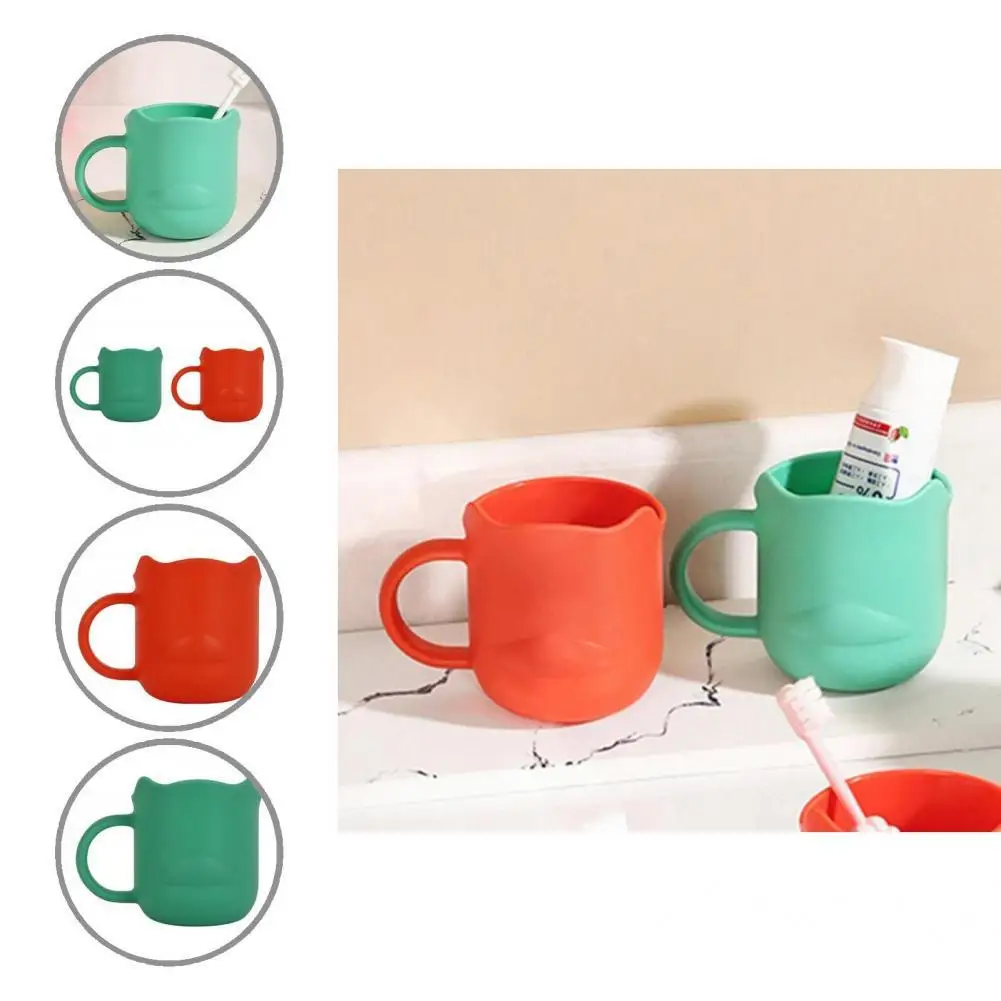 Good Large Capacity Portable Burr Free Children Wide Mouth Toothbrush Cup Mouthwash Cup Mouthwash Cup 270ml