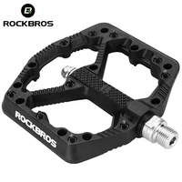 rockbros bicycle pedals non slip mtb bmx cycling pedals nylon ultralight waterproof bike platform pedals bicycle accessories