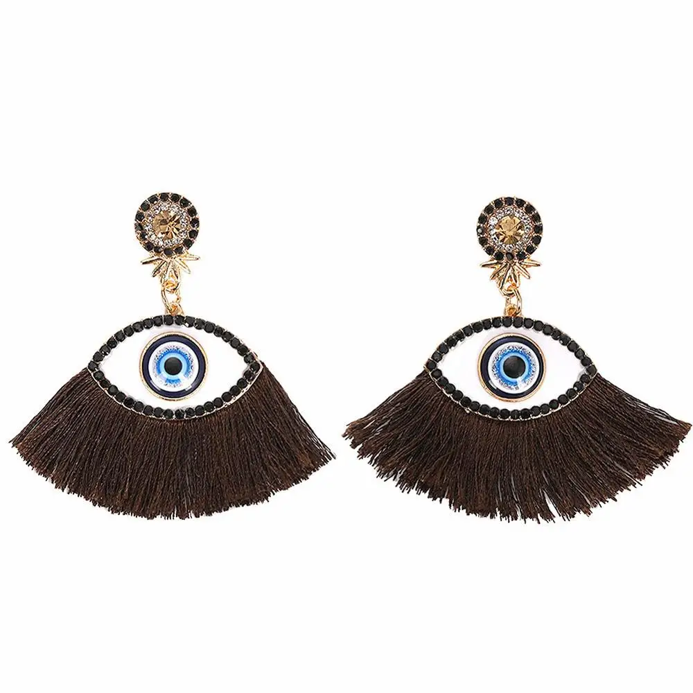 Style 29 Серьги с бахромой в стиле бохо для женщин, длинные висячие серьги с перьями, очаровательные Висячие серьги, ювелирное изделие, милые ювелирные изделия, подарки для девушек - Окраска металла: Style 29