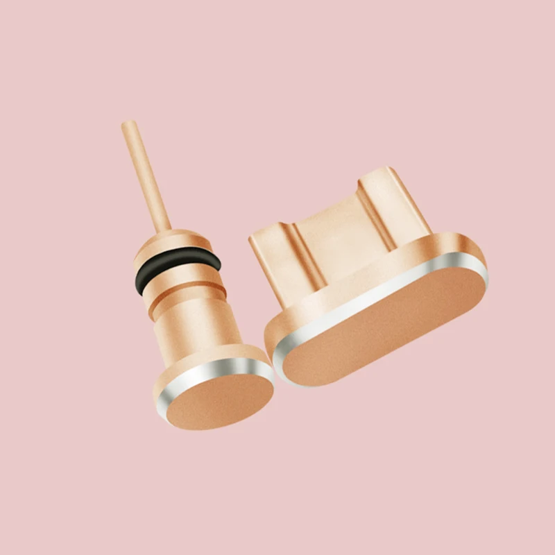 Металлический порт зарядки Micro USB + для разъема наушников Пылезащитная заглушка
