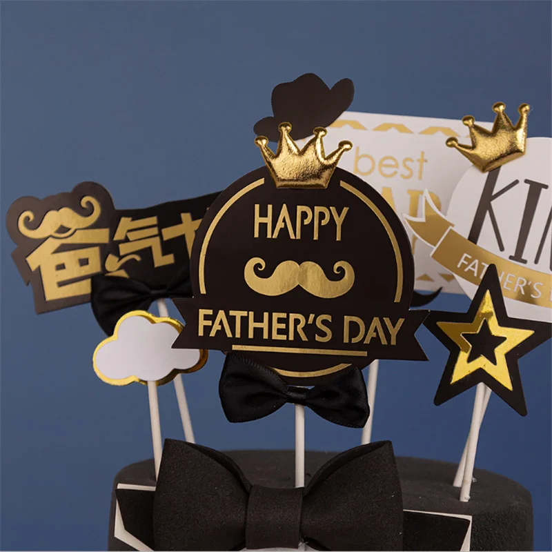Новый супер папа торт Топпер Happy Father's Day фигурки жениха и невесты Лучший отцов