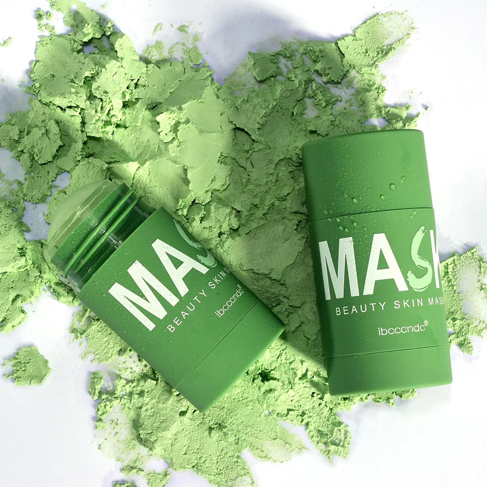 

Green Tea Stick Mask 40g Facial Purifying Clay Stick Moisturizing Skin Water Oil Control Pores Blackhead Cleaning Facial Mask