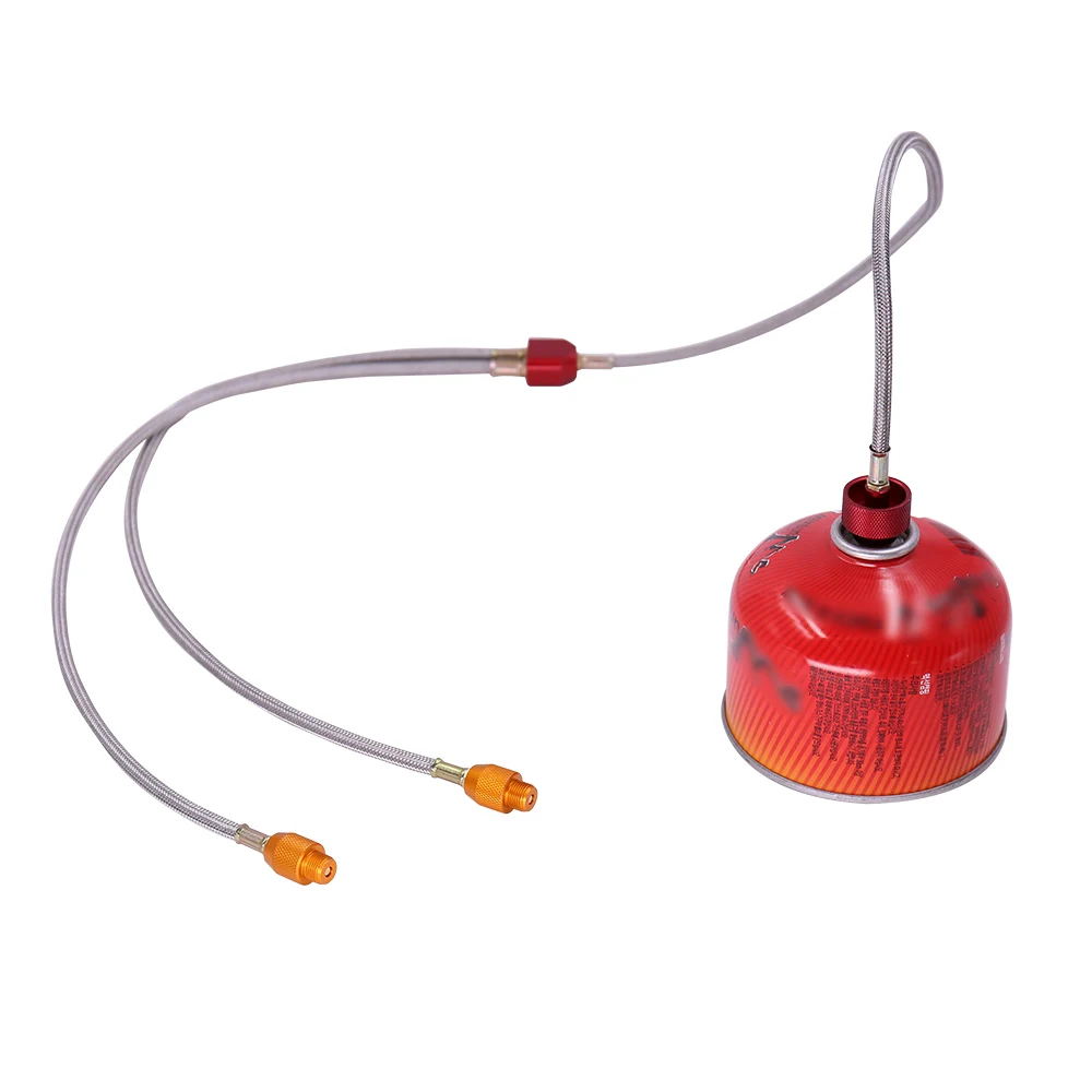 Adapter Hose Burner For Double Camping Stove Propane Gas Accessories Outdoor Fishing Picnic | Спорт и развлечения